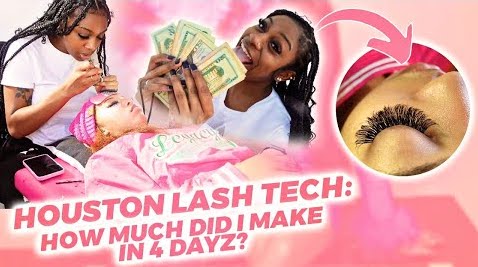 Load video: Desiree makes $25,000 every month doing eyelash extensions.
